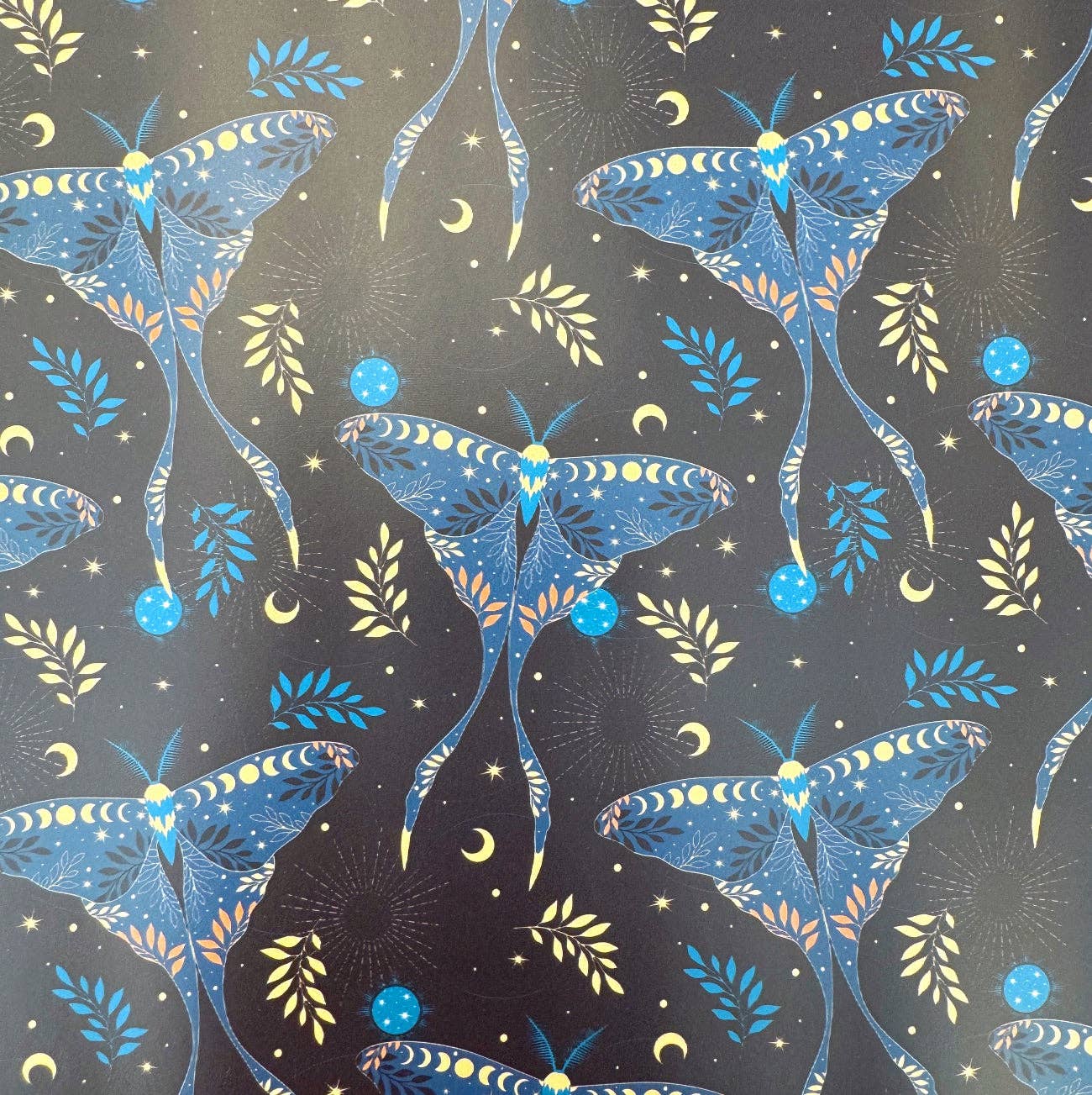 Luna Moth Custom Printed Vinyl – 18" x 54"