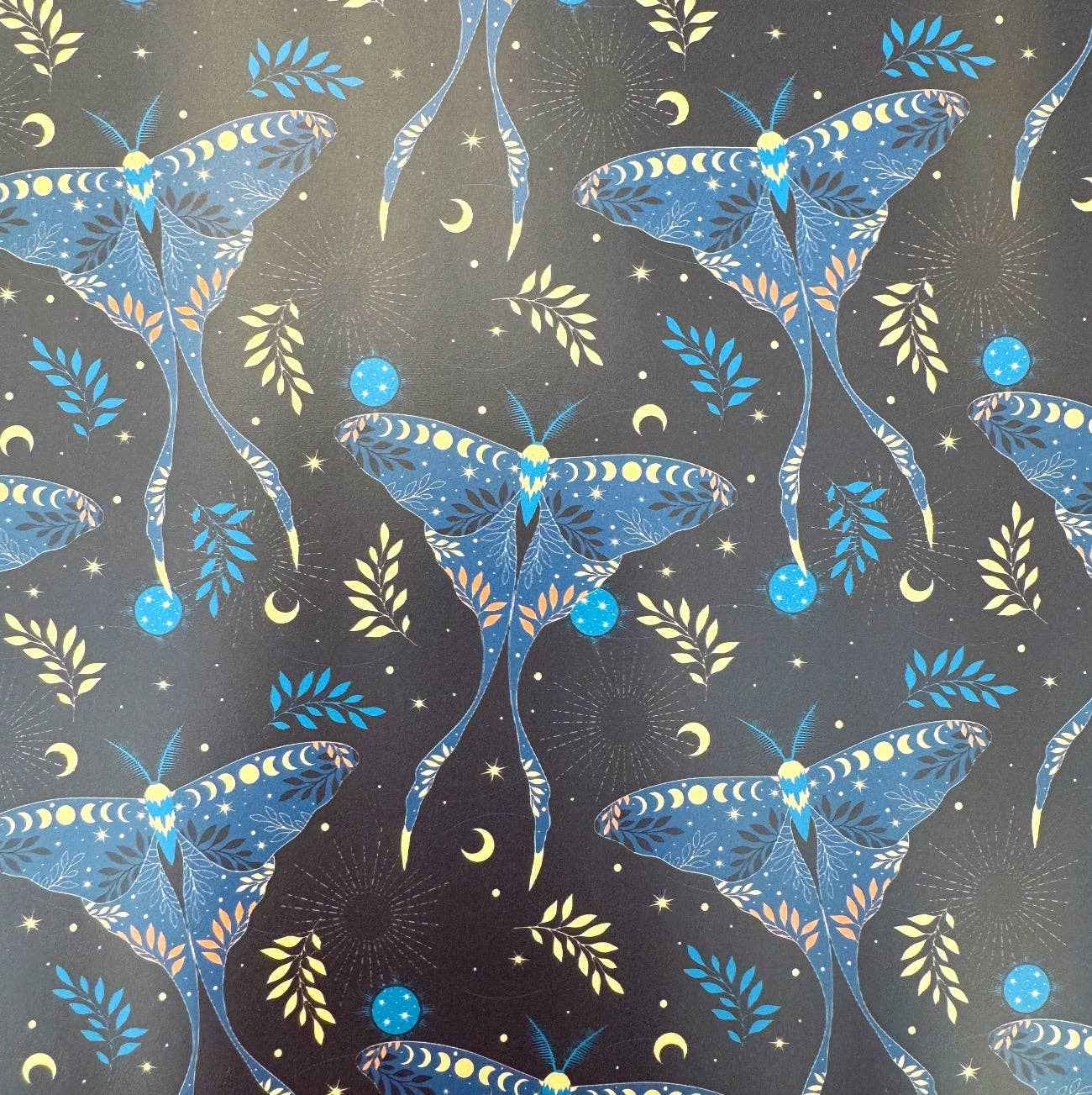 Luna Moth Custom Printed Vinyl – 18" x 54"
