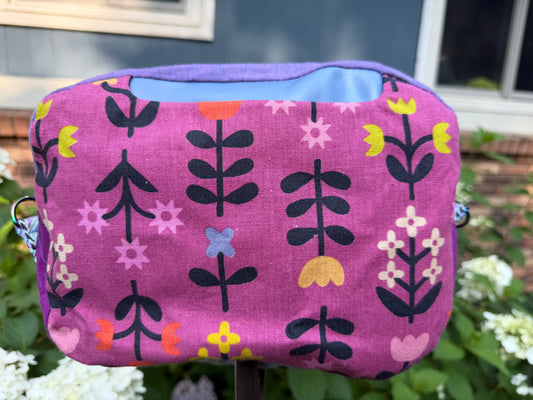 Kandu Trio Crossbody/handbag- floral Ruby star canvas and cotton outer/ wpc inner