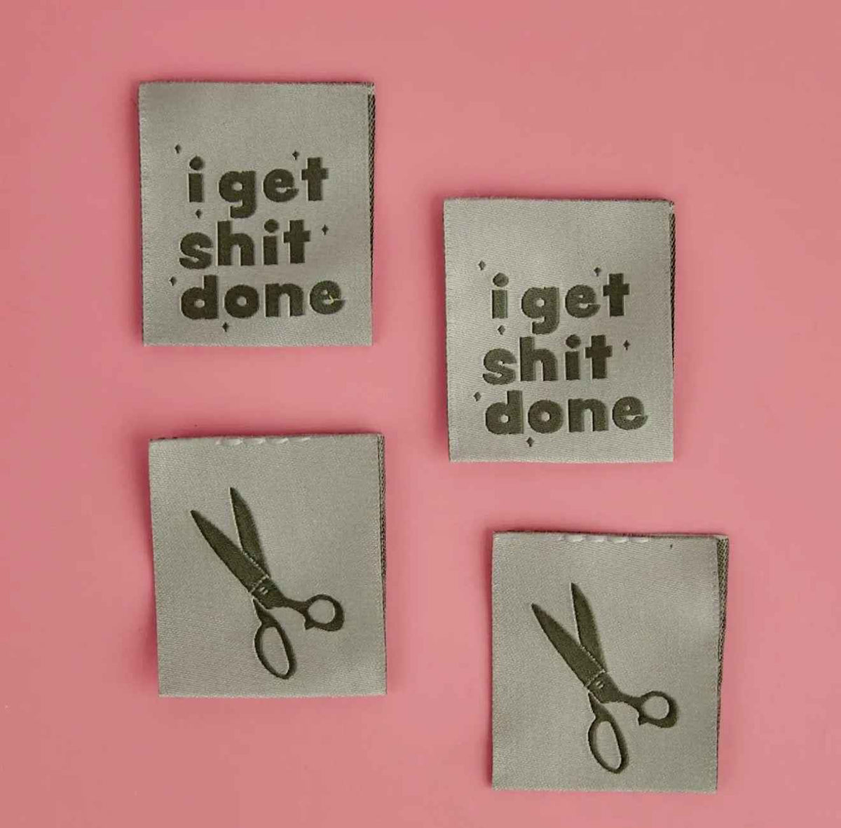 I GET SHIT DONE- Sewing Label -Kati Cupcakes