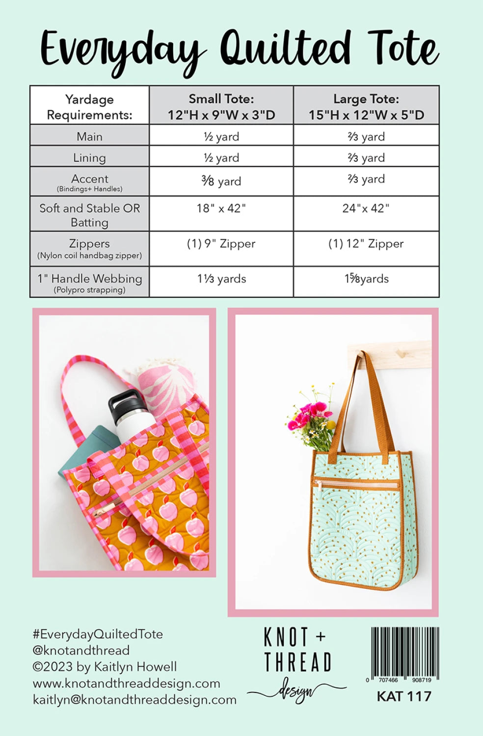 Knot & Thread | Everyday Quilted Tote