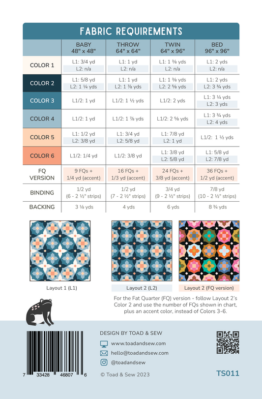 Garden Glow Quilt - Printed Pattern