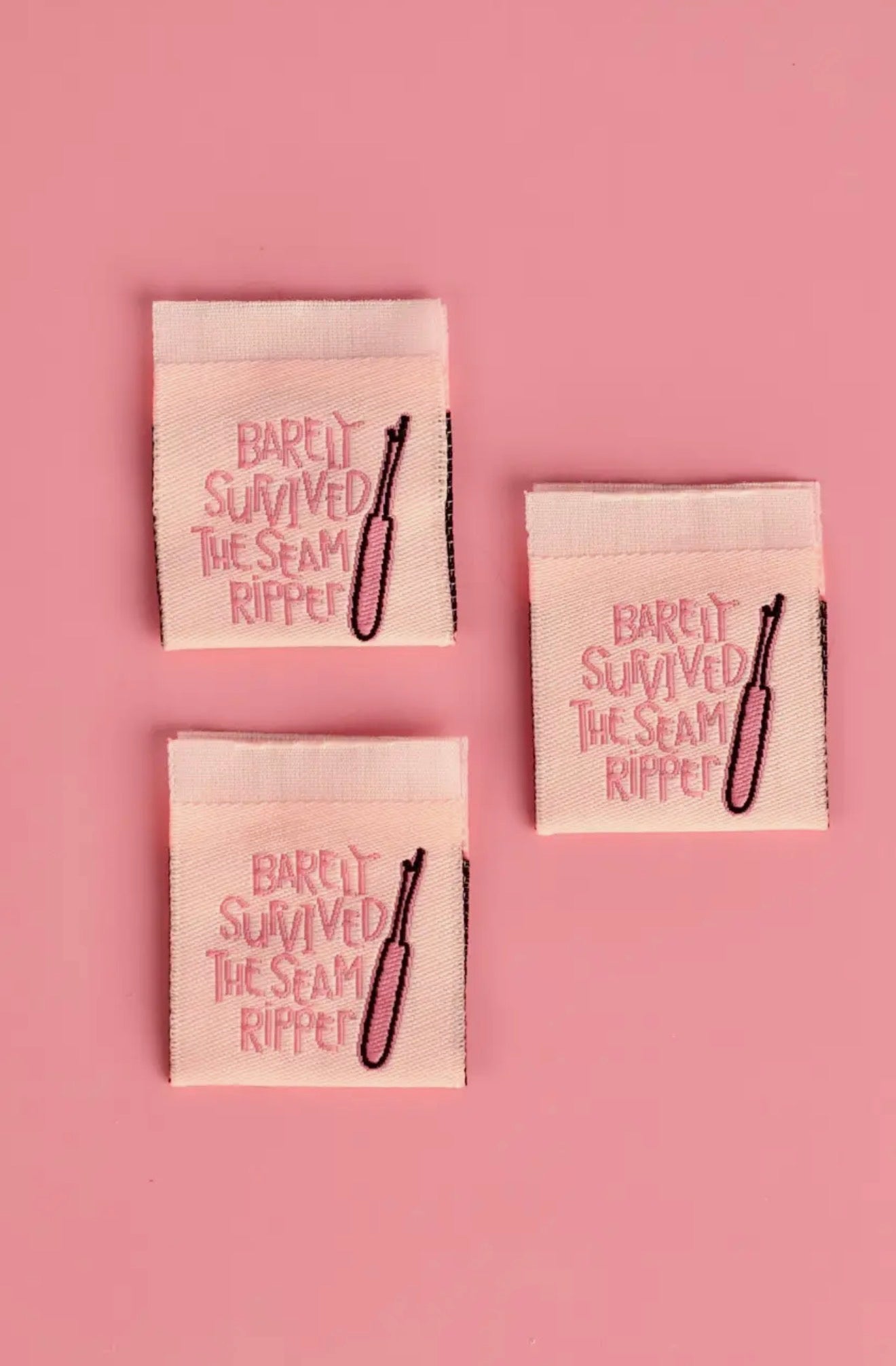 Barely Survived-sewing label -Kati Cupcakes
