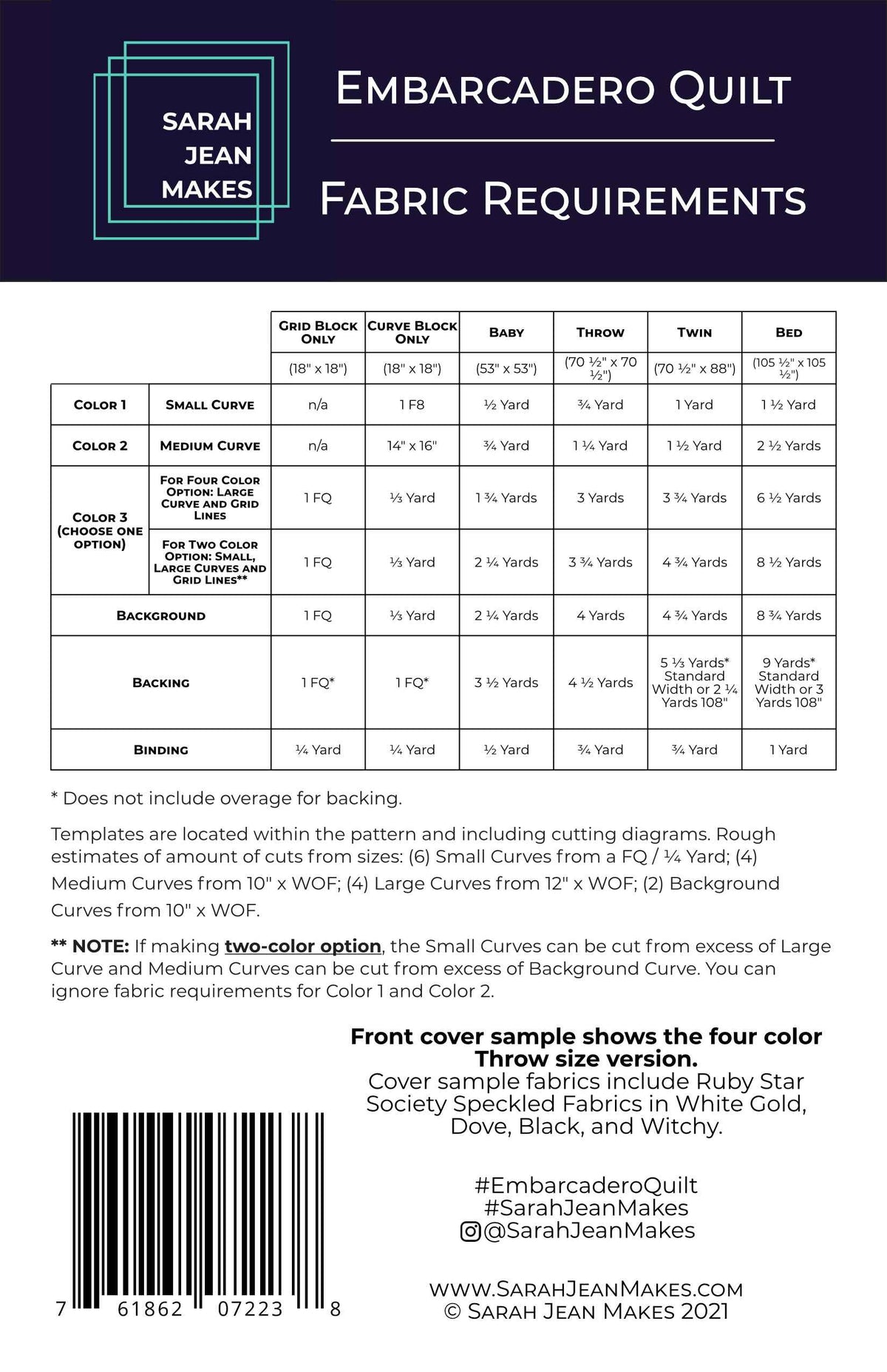 Embarcadero Quilt-printed pattern
