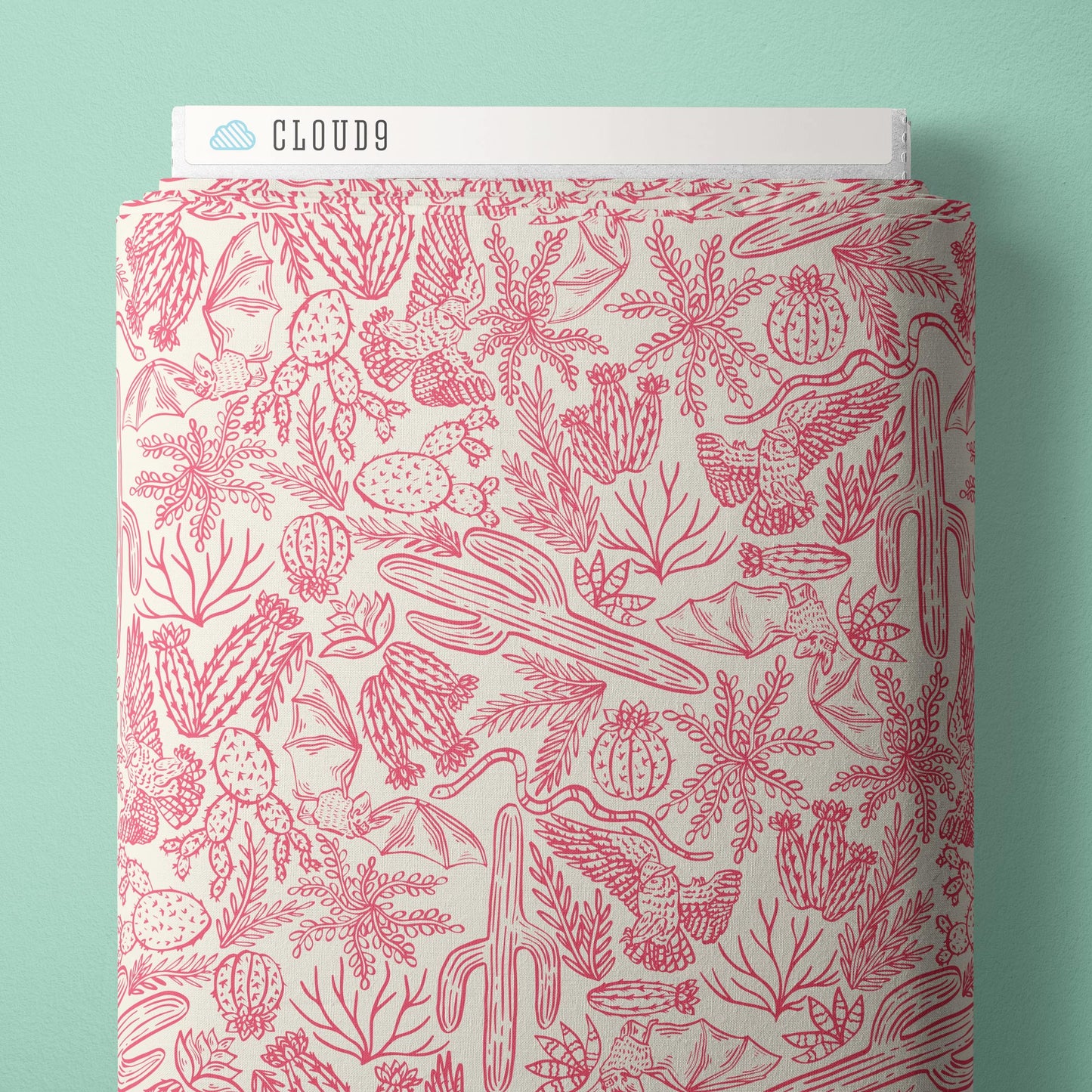 Desert Dance Collection ~Flora & Fauna ~Ivory/Pink