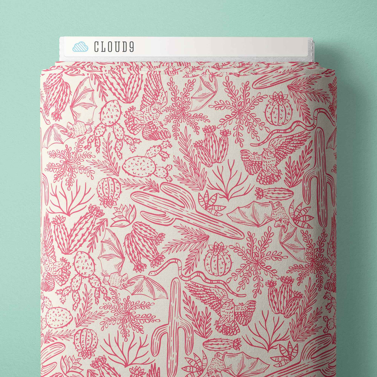 Desert Dance Collection ~Flora & Fauna ~Ivory/Pink
