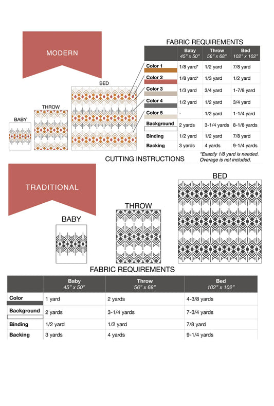 Deco Quilt Pattern-Lo & Behold Stitchery-Printed Pattern