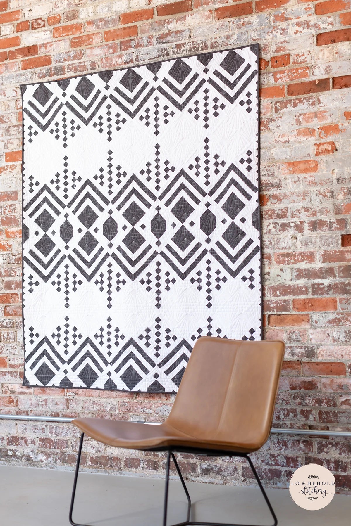 Deco Quilt Pattern-Lo & Behold Stitchery-Printed Pattern