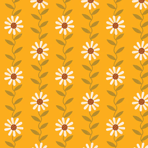 Ditzy Daisy Yellow-Retro Meadow-Sophie Rowe for Cloud9