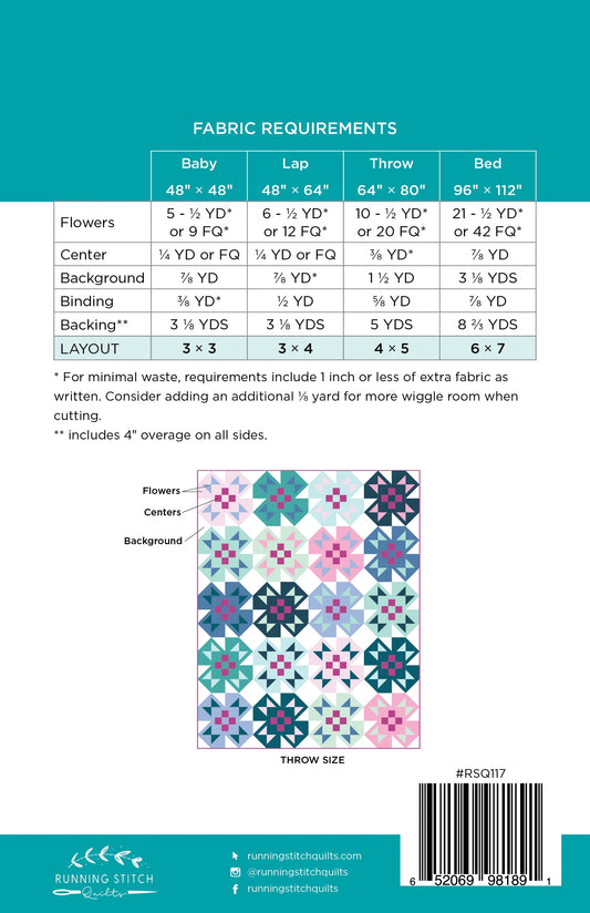 Spring Garden Quilt- Printed Pattern