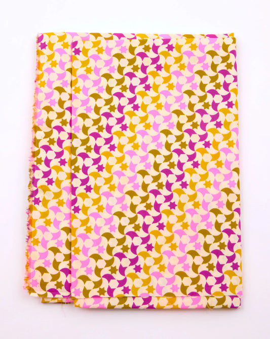 Petit Pan Printed cotton Zellige pink