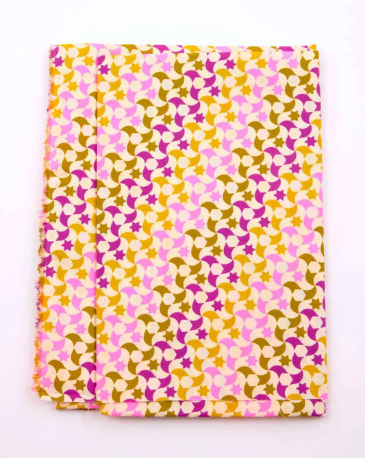 Petit Pan Printed cotton Zellige pink