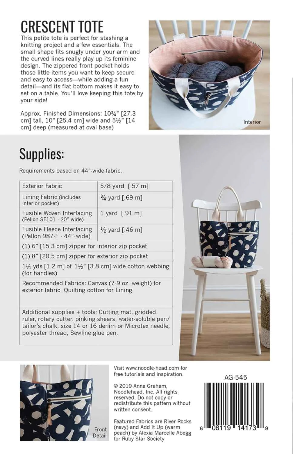 Crescent Tote-pattern