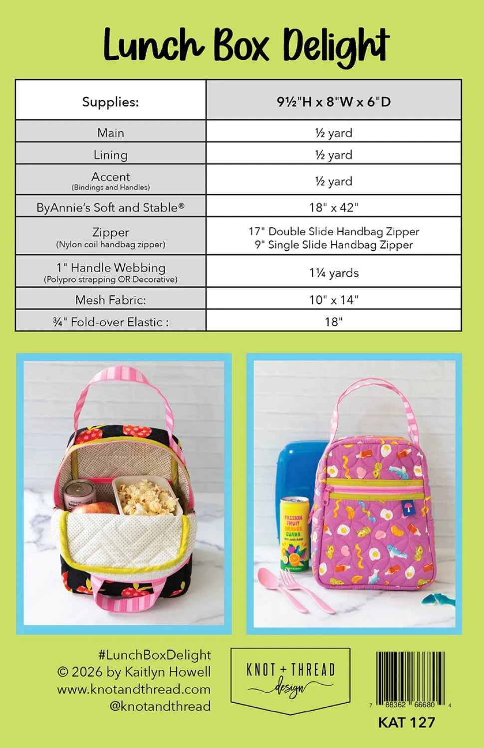 Lunch Box delight- pattern
