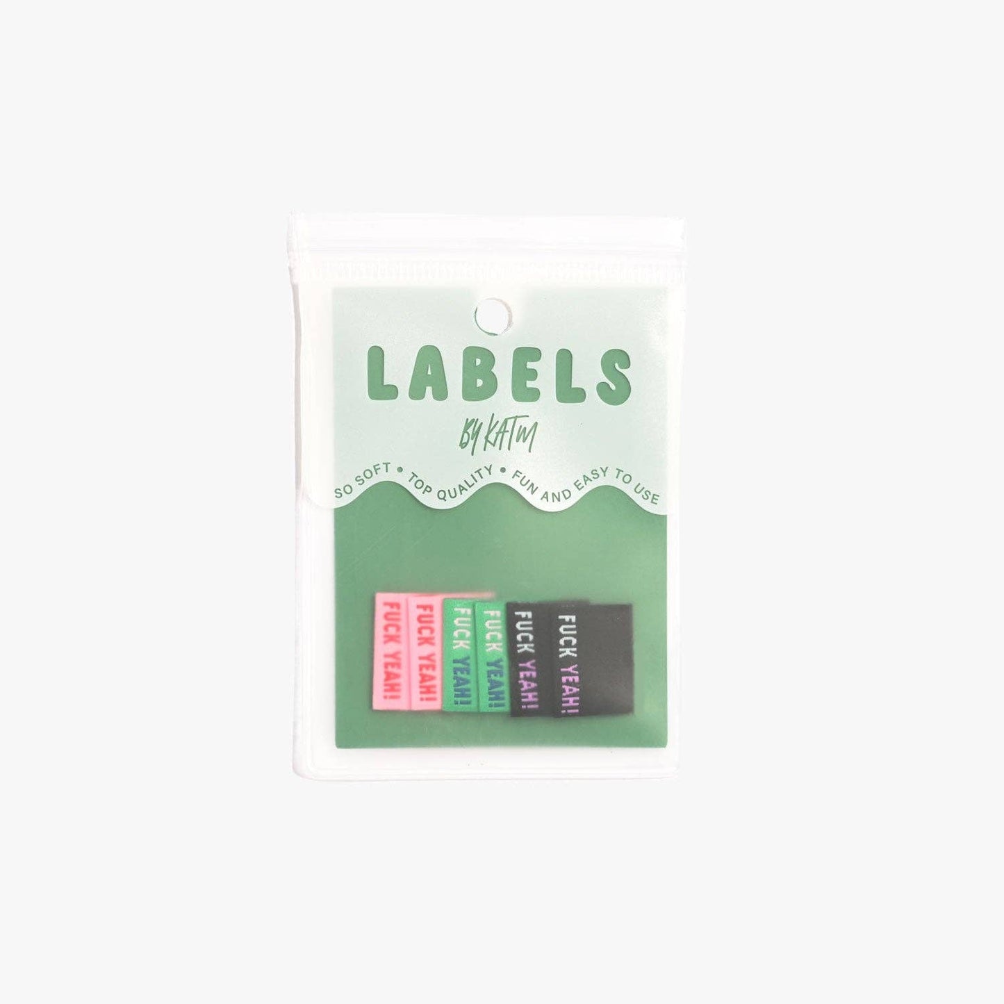 Fuck Yeah! Woven Labels | 6 labels per pack