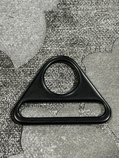 Triangle D-Ring Matte Black 1.5 inch (38mm) 2 pack