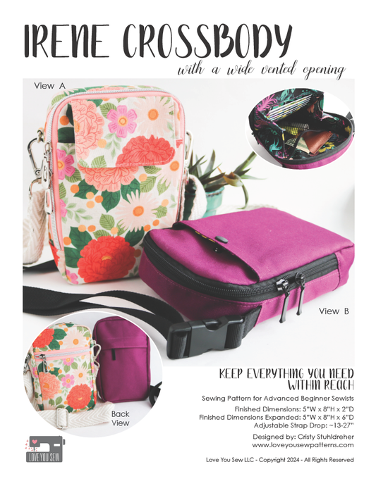 Irene Crossbody Bag Printed Pattern