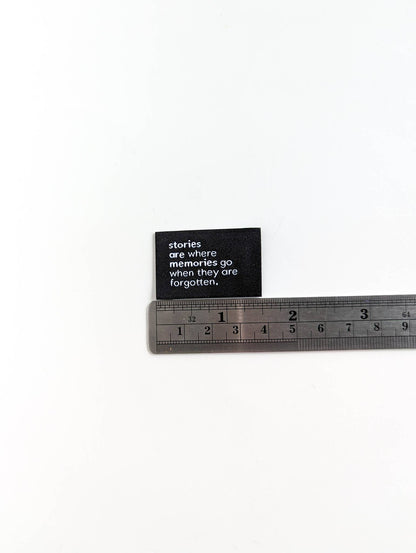 Stories Are Memories | Woven Luxe Labels