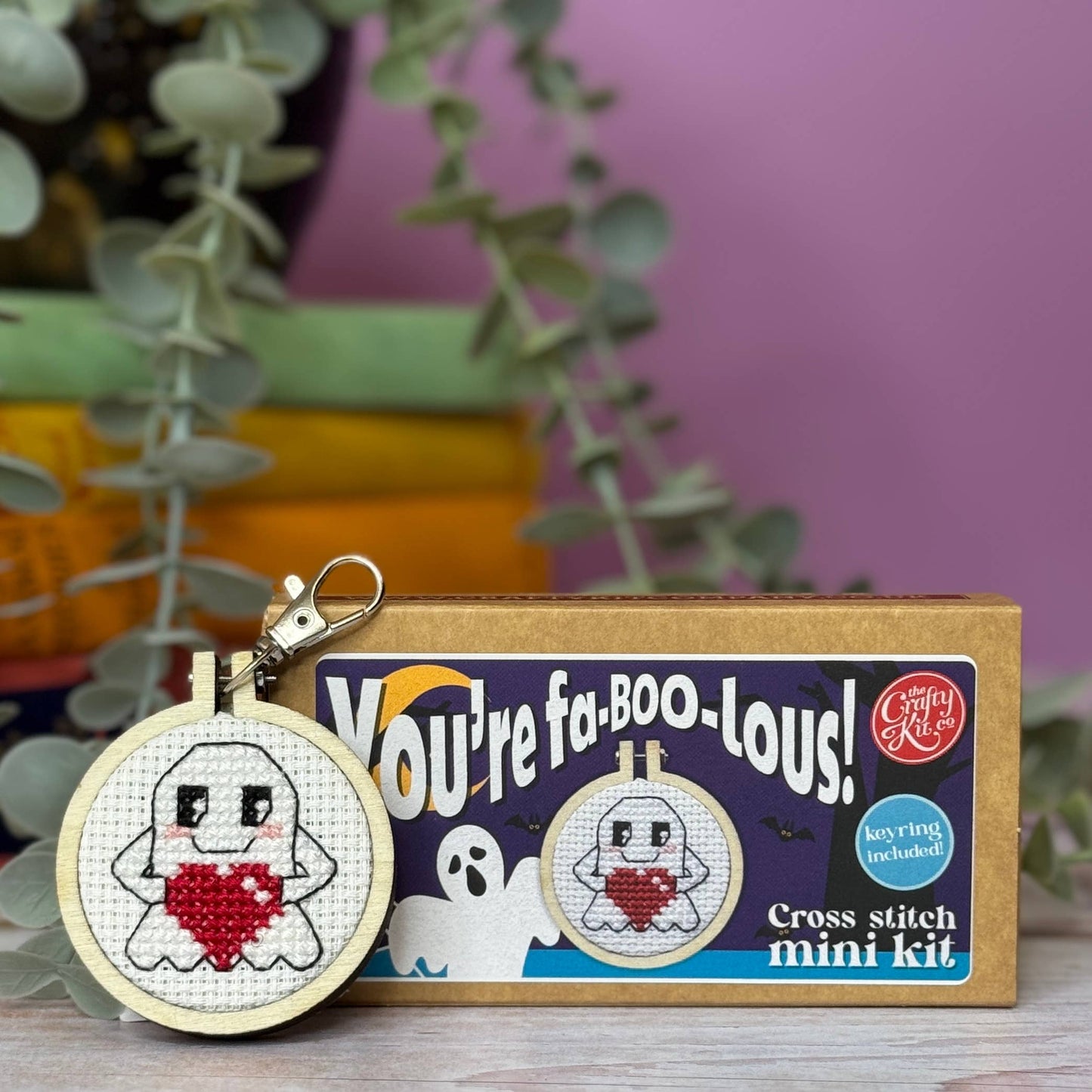 Mini Matchbox Kits - You're Fa-Boo-Lous! Mini Matchbox Cross Stitch Kit