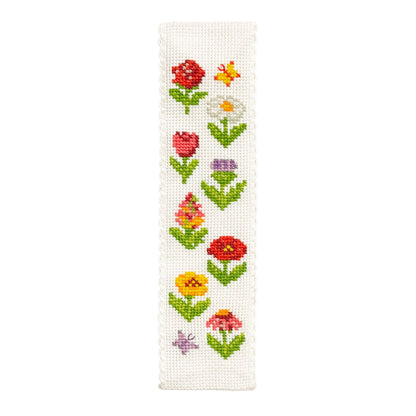 Mini Matchbox Kits - Cottage Garden Cross Stitch Bookmark Kit