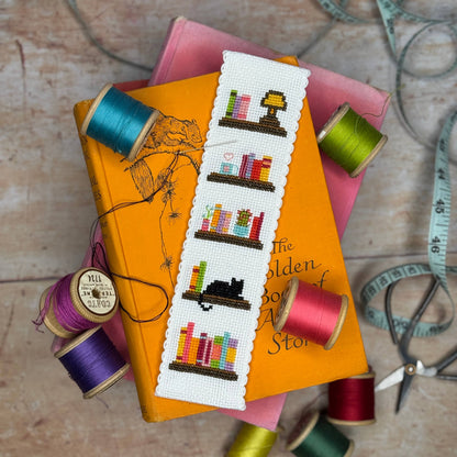 Mini Matchbox Kits - Book Lover Cross Stitch Bookmark Kit