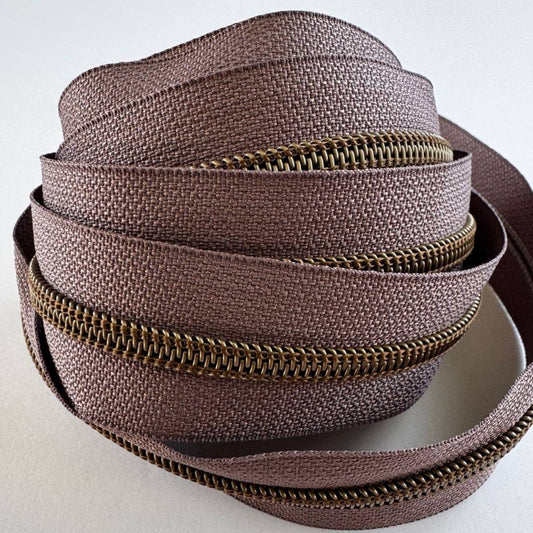 Strawberry Mocha #5 Nylon Continuous Zipper 3 Yards
