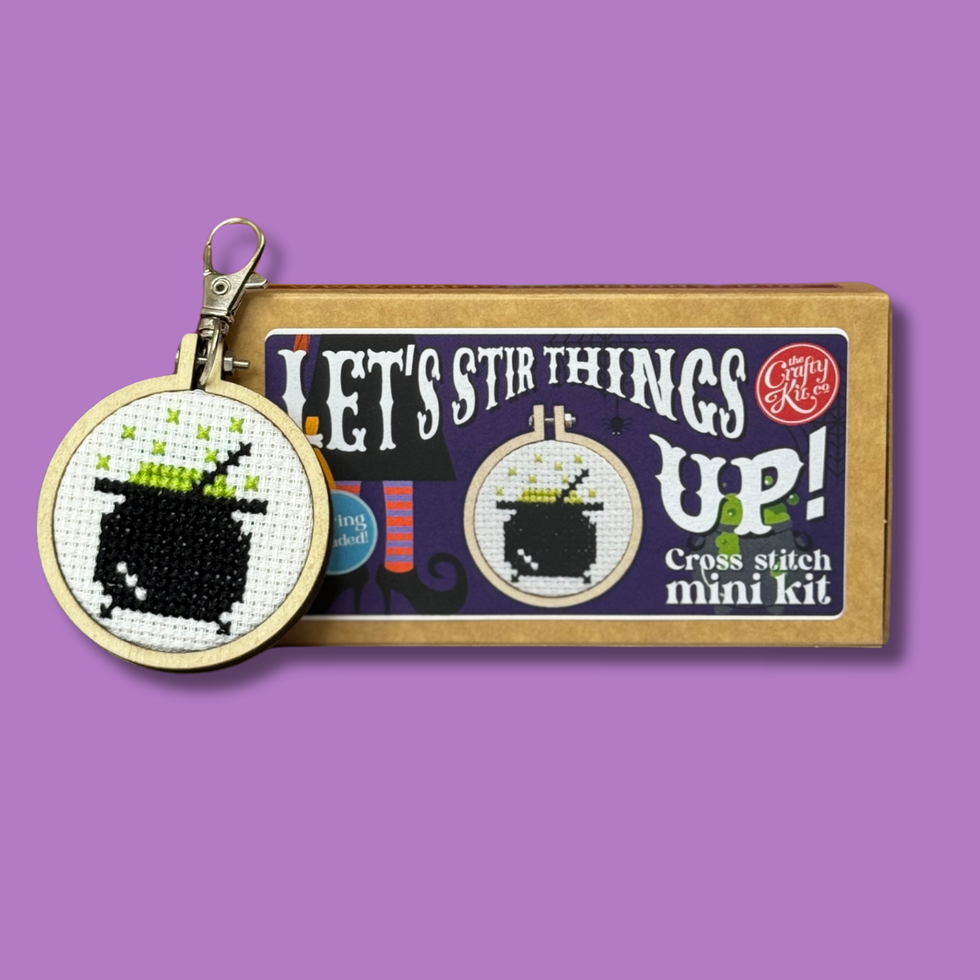 Mini Matchbox Kits - Let's Stir Things Up! Mini Matchbox Cross Stitch Kit