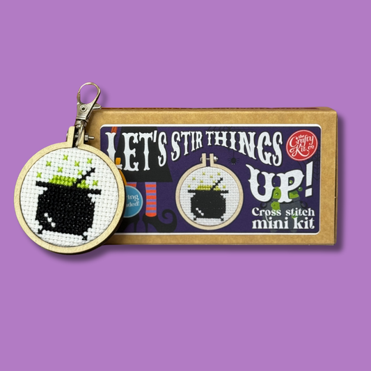Mini Matchbox Kits - Let's Stir Things Up! Mini Matchbox Cross Stitch Kit