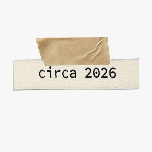 Circa 2026 Woven Labels | 6 labels per pack