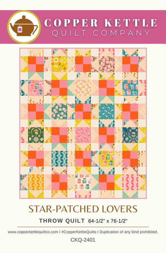 Star-Patched Lovers | CKQ-2401 Quilt Pattern