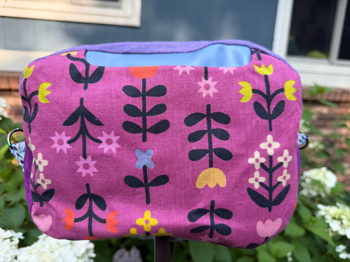 Kandu Trio Crossbody/handbag-  floral Ruby star canvas and cotton outer/ wpc inner