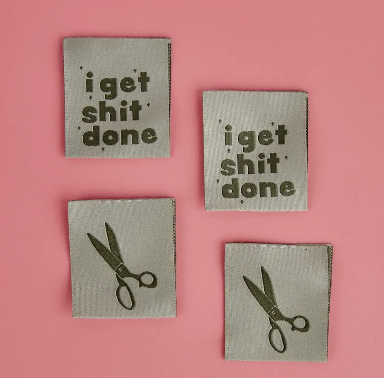 I GET SHIT DONE- Sewing Label -Kati Cupcakes