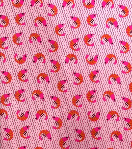 Petit Pan | Pink Krevett cotton coupon