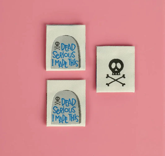 Seriously Dead ~ Sewing Label -Kati Cupcakes