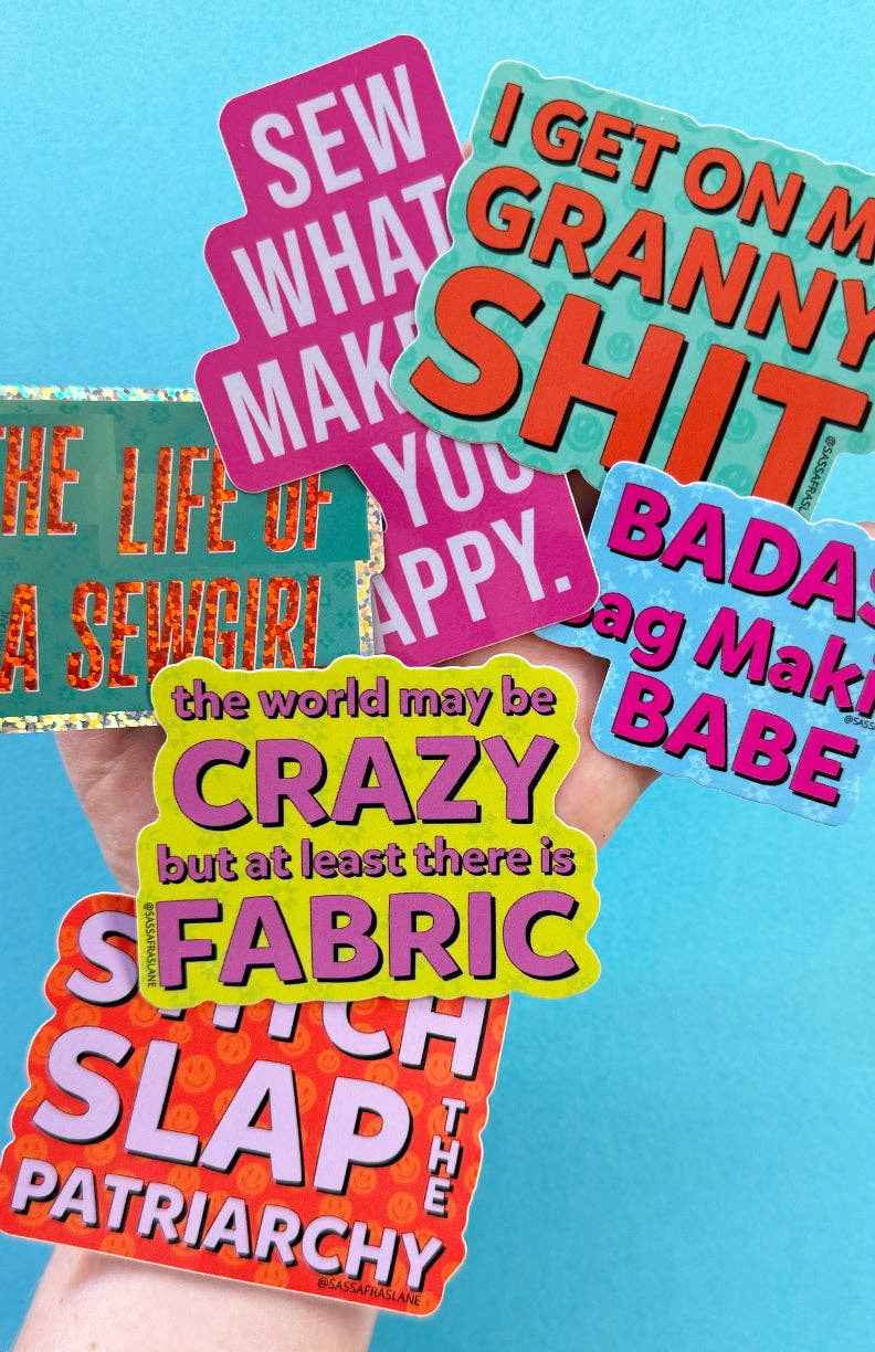 Badass Bag Making Babe Sticker
