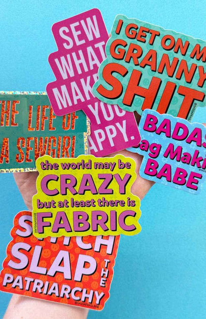 Badass Bag Making Babe Sticker
