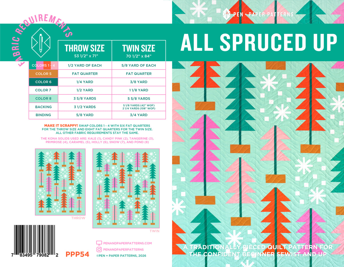 Pen and Paper |All Spruced Up Quilt Pattern