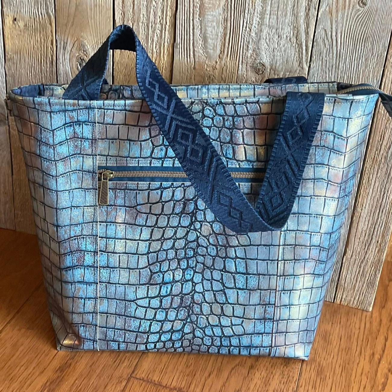 Navy Blue Jacquard Webbing 1.5" Premium Woven Strap
