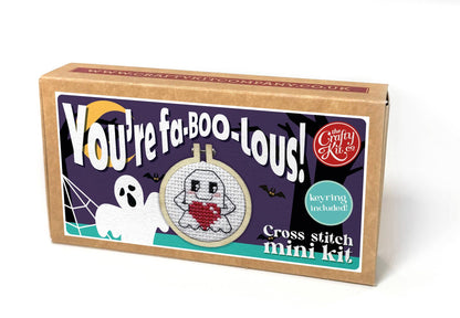 Mini Matchbox Kits - You're Fa-Boo-Lous! Mini Matchbox Cross Stitch Kit