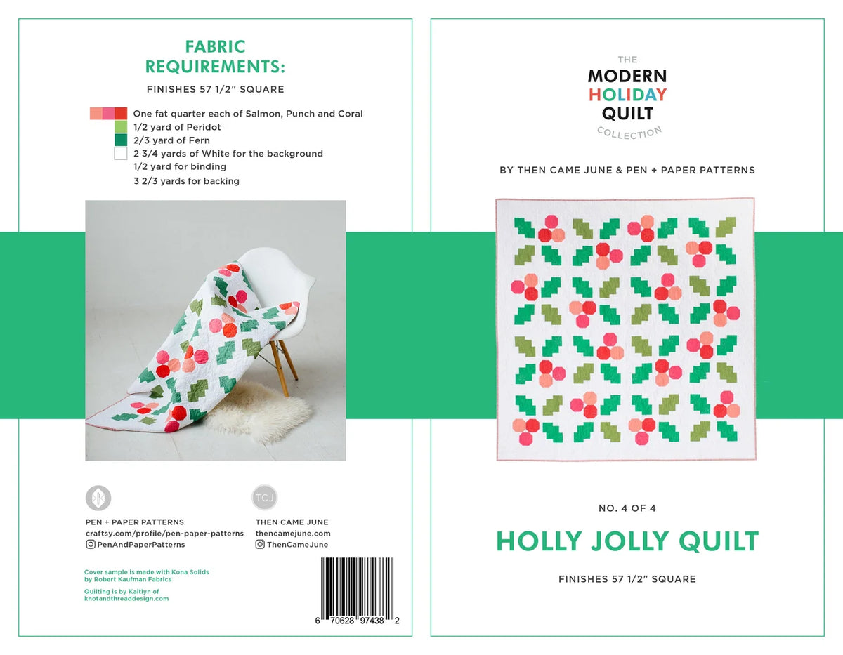 Pen and Paper | Holly Jolly Quilt Pattern