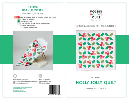 Pen and Paper | Holly Jolly Quilt Pattern