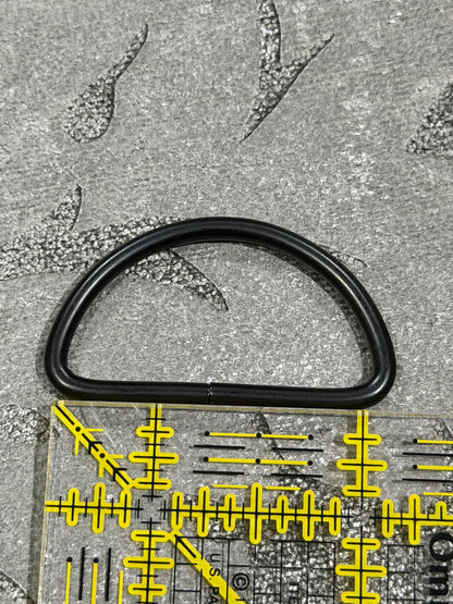1.5 inch (38mm) Matte Black D ring 2 pack
