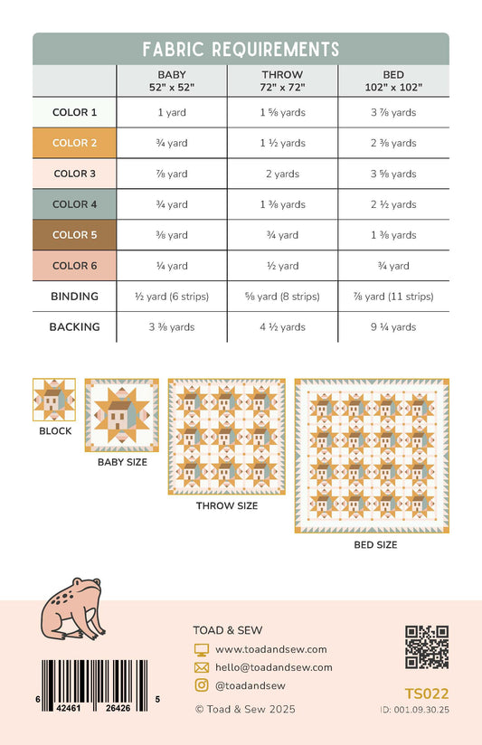 Cottagecore Quilt-Printed Pattern