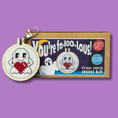 Mini Matchbox Kits - You're Fa-Boo-Lous! Mini Matchbox Cross Stitch Kit