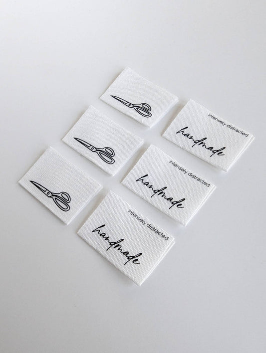 Handmade. Scissors. | Cotton Luxe Labels - THE CRAFTING TABLE STITCHERY