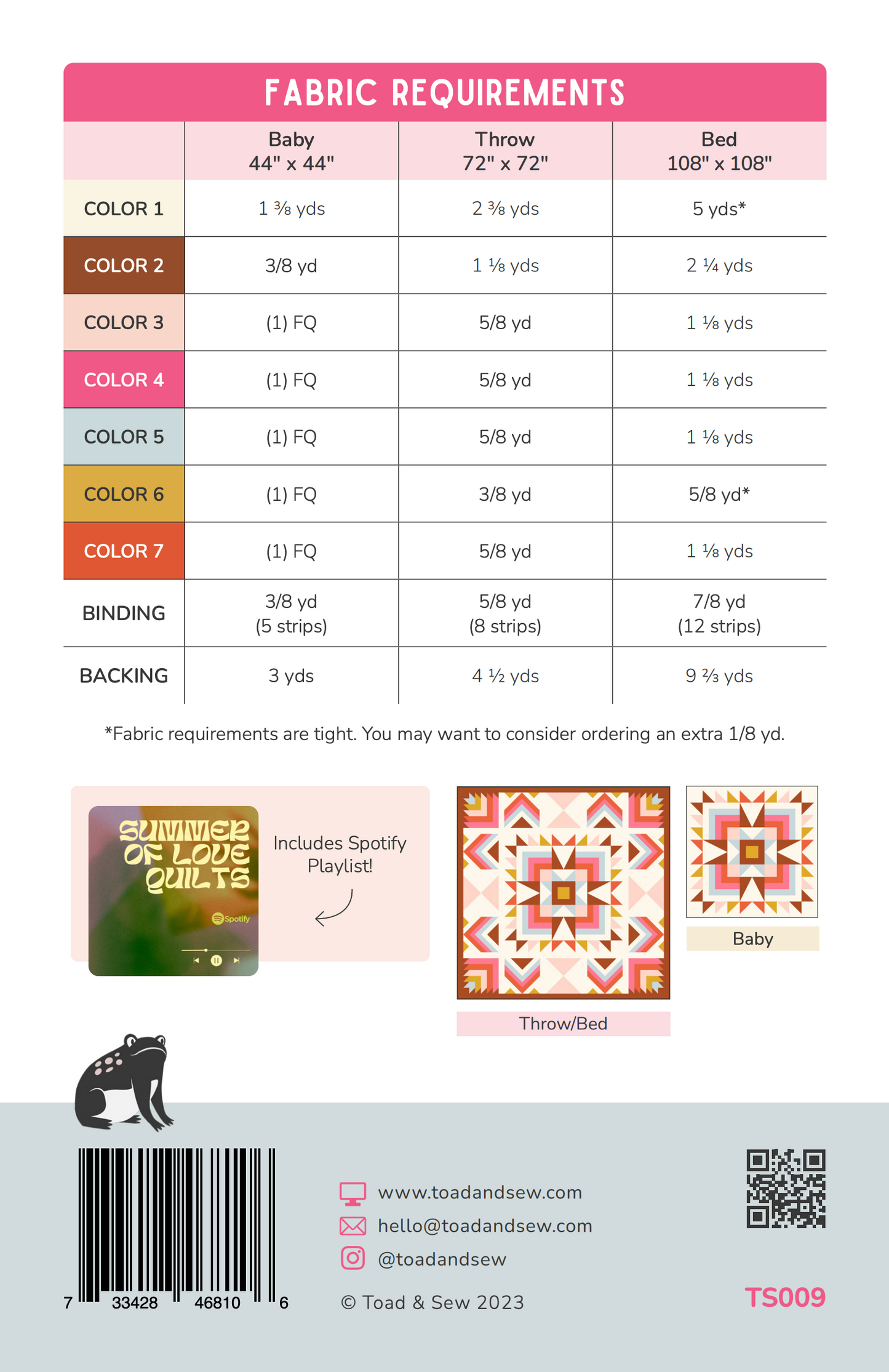 Joplin Quilt - Printed Pattern