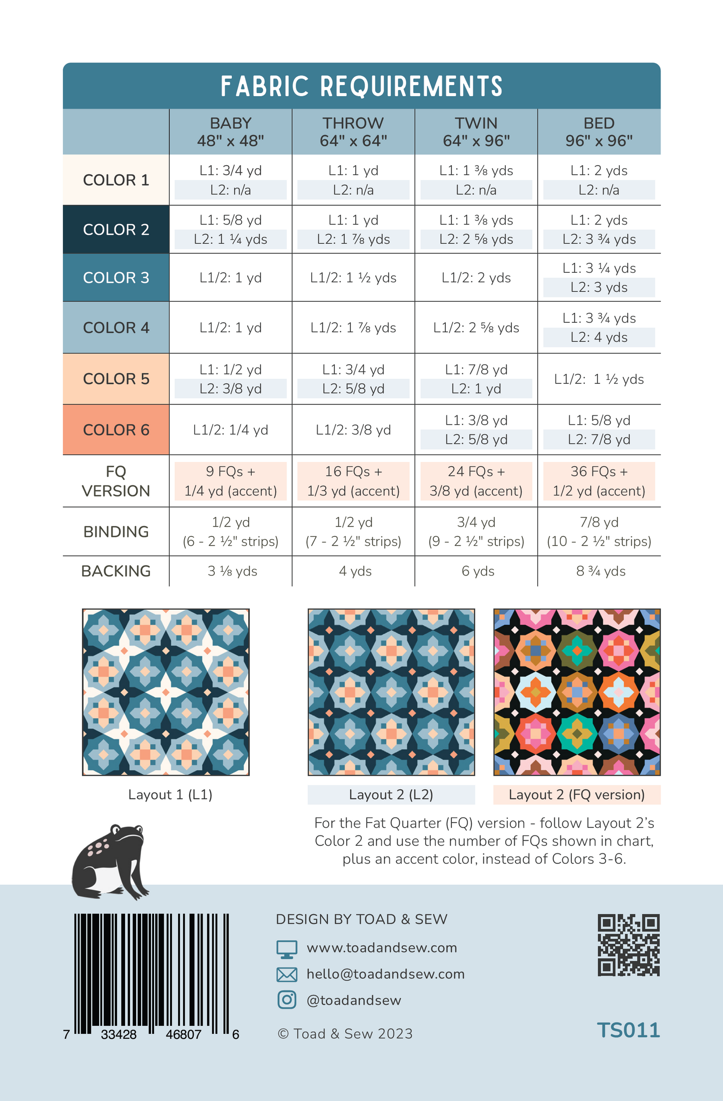 Garden Glow Quilt - Printed Pattern