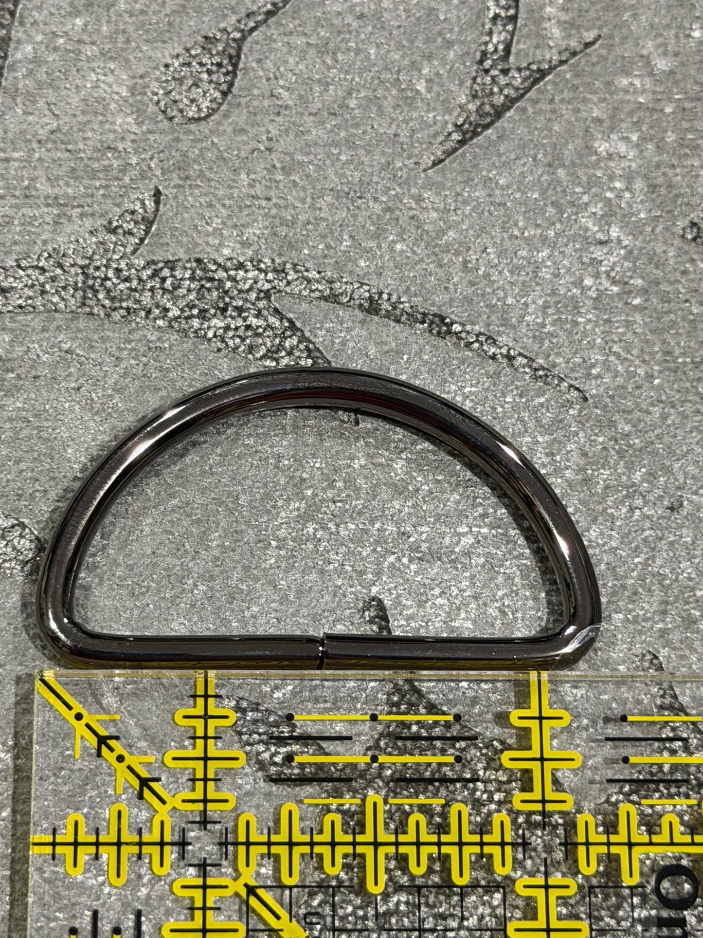 1.5 inch (38mm) Gunmetal D ring 2 pack