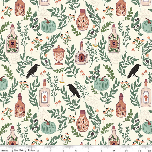 Apothecary Main Cream by Amber Elliot of Alderwood Studio