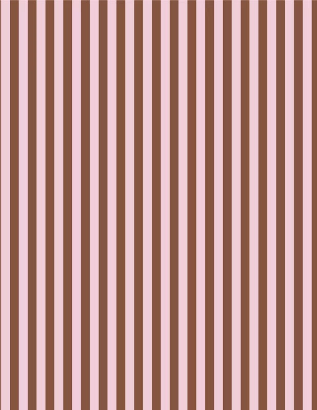Stationer's Stripes | Rose Ganache